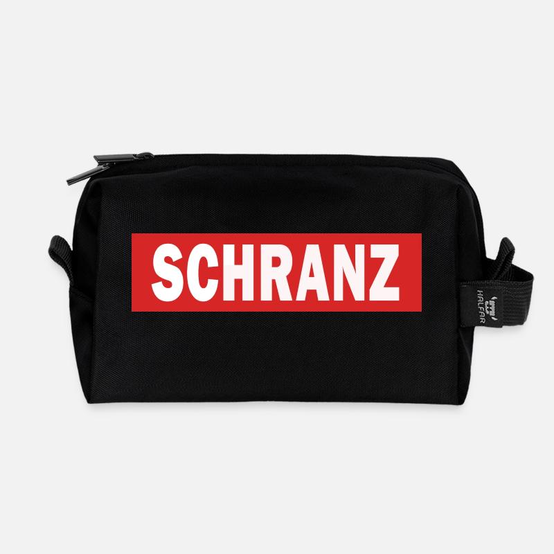 Schranz - Electro Dance Music Techno - Recycelte Kulturtasche - Schwarz