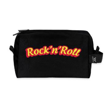 club disco music musique - Trousse de toilette en tissu recyclé - noir - Devant