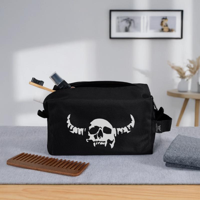 devil_skull_042013_a_1c Recycled Toiletry Zip Bag