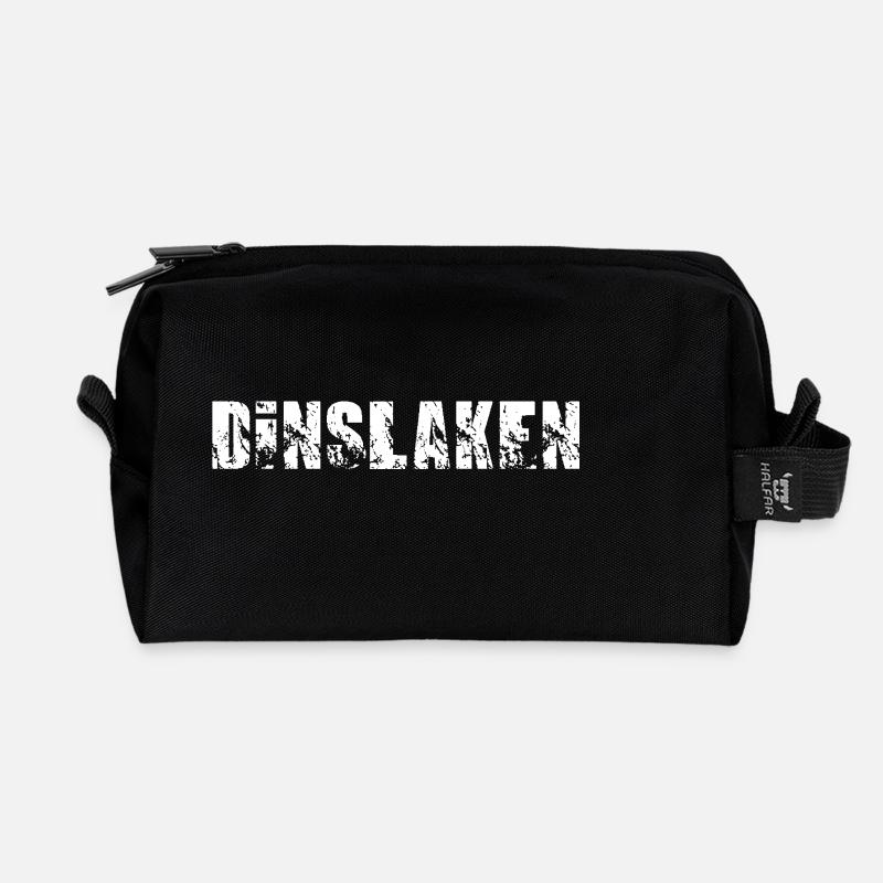 Dinslaken - Recycelte Kulturtasche - Schwarz