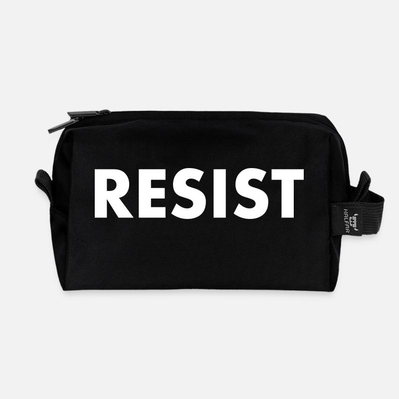 Resist - Recycelte Kulturtasche - Schwarz