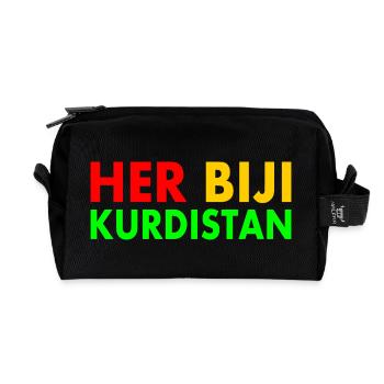 Her biji Kurdistan - Recycelte Kulturtasche - Schwarz - Vorne