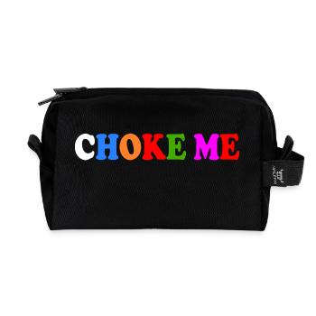 Choke me - Recycelte Kulturtasche - Schwarz - Vorne