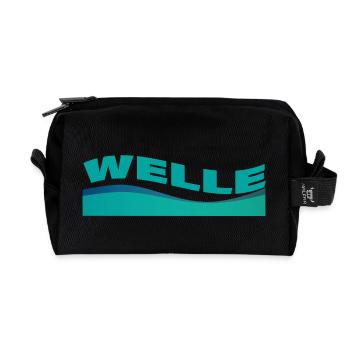 VAGUE - Trousse de toilette en tissu recyclé - noir - Devant
