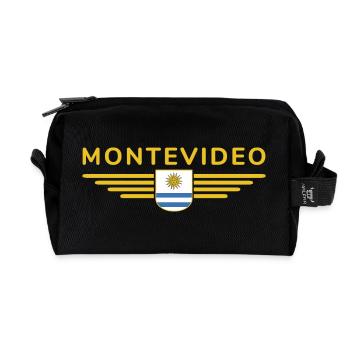 Montevideo Design – Für Fans & Reisende - Recycelte Kulturtasche - Schwarz - Vorne
