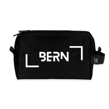 Bern - Recycelte Kulturtasche - Schwarz - Vorne