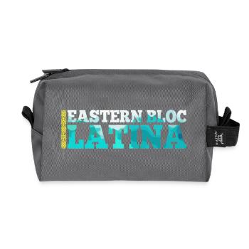 Eastern Bloc Latina Kazakhstan Kazakhstan Gift - Recycled Toiletry Zip Bag - anthracite - Front