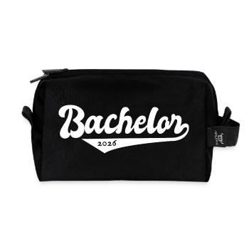 Bachelor 2026 Abschluss Promotion Sponsion - Recycelte Kulturtasche - Schwarz - Vorne