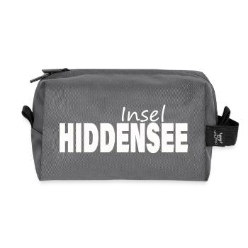 HIDDENSEE - Recycelte Kulturtasche - Anthrazit - Vorne