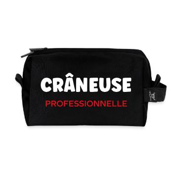 Crane - Recycled Toiletry Zip Bag - black - Front