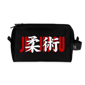 Jiu Jitsu Martial Arts Dojo Kanji Japan - Recycled Toiletry Zip Bag - black - Front