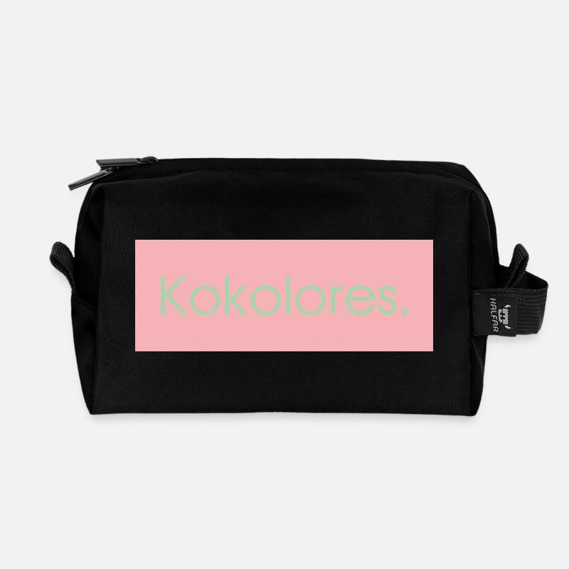 Kokolores. - Recycelte Kulturtasche - Schwarz