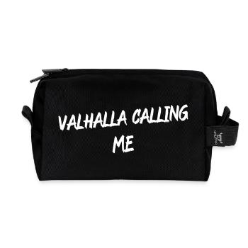 Valhalla Calling Me Shirt – Viking Norse Mythology - Recycelte Kulturtasche - Schwarz - Vorne