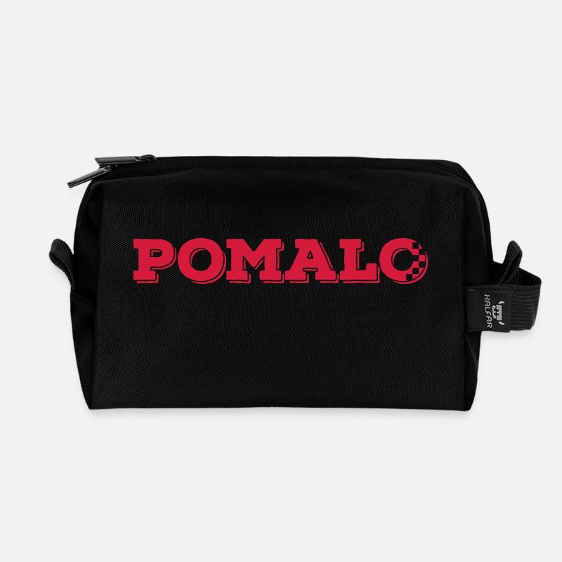 pomalo - Recycelte Kulturtasche - Schwarz