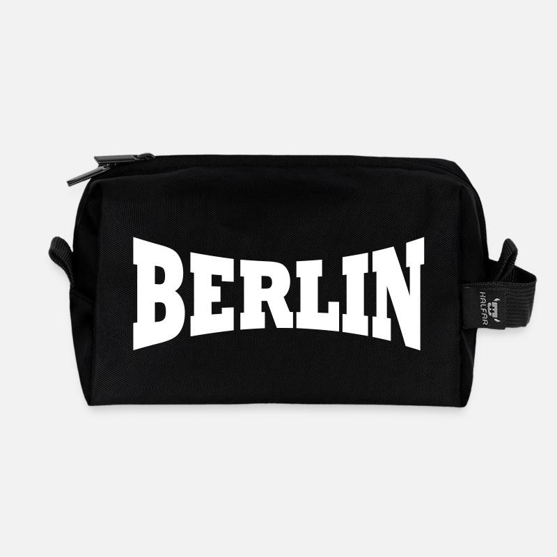 Berlin Schriftzug - Recycelte Kulturtasche - Schwarz