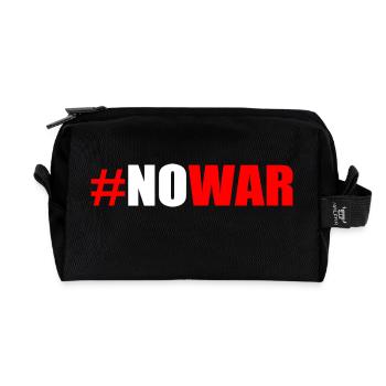 No war - Recycelte Kulturtasche - Schwarz - Vorne