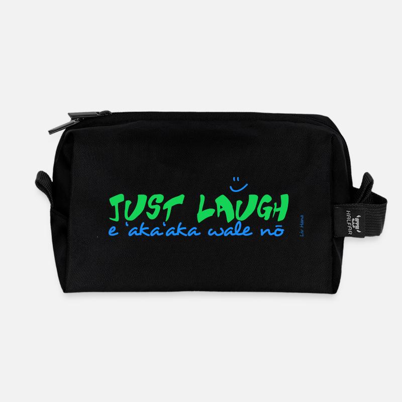E 'aka'aka wale no - Recycelte Kulturtasche - Schwarz