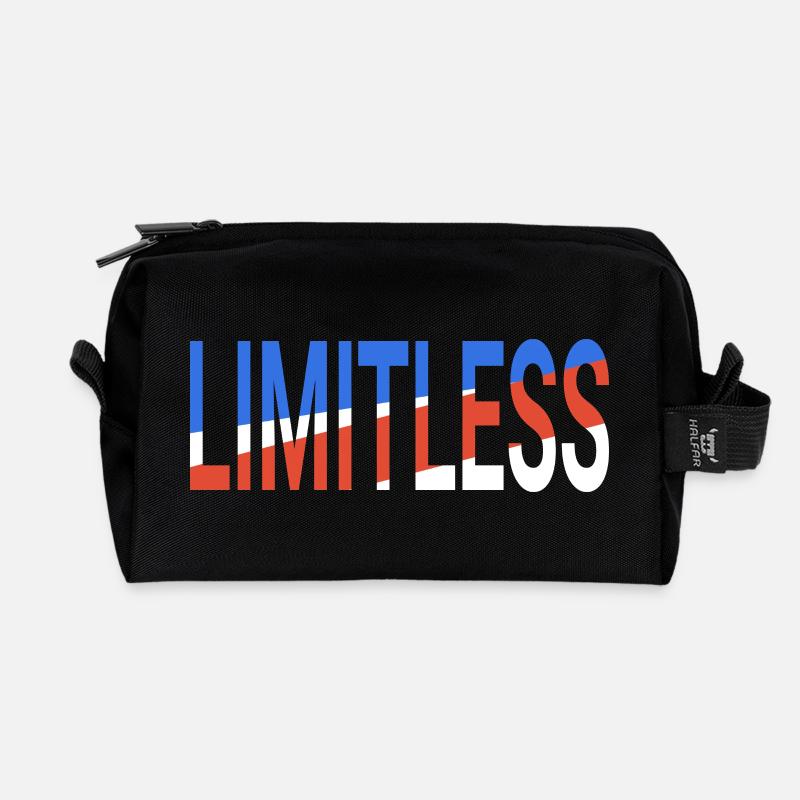 Limitless - Recycled Toiletry Zip Bag - black