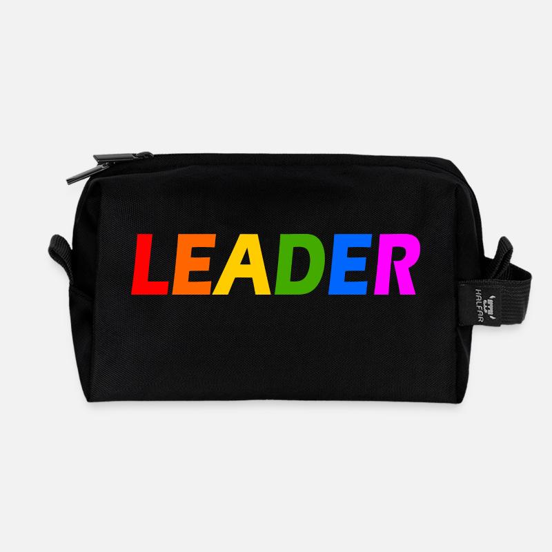 Leader - Recycelte Kulturtasche - Schwarz