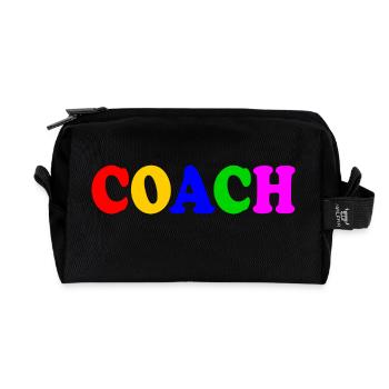 Coach - Recycled Toiletry Zip Bag - black - Front