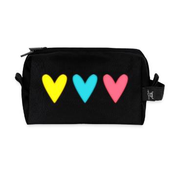 HEART. THANK YOU. MISTRESS. MASTER. THANK YOU MISTRESS. - Recycled Toiletry Zip Bag - black - Front