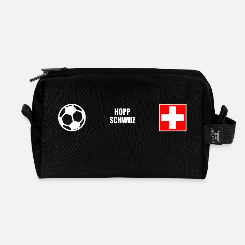Switzerland - Recycled Toiletry Zip Bag - black