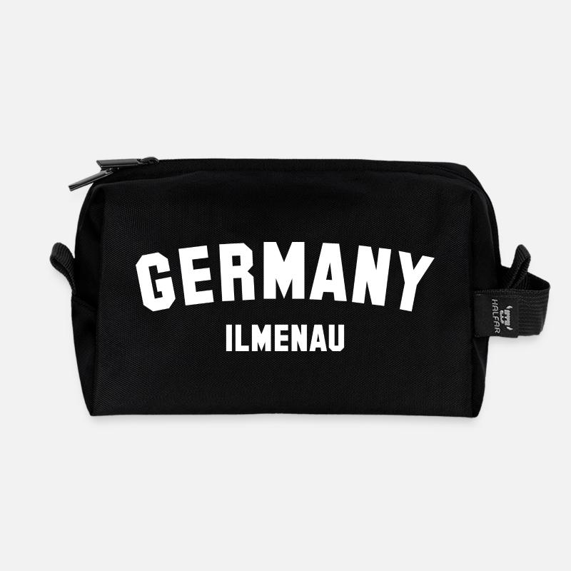 ILMENAU Germany - Recycelte Kulturtasche - Schwarz