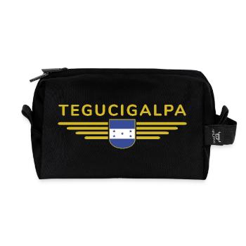Tegucigalpa Fans T-Shirt Design - Recycled Toiletry Zip Bag - black - Front