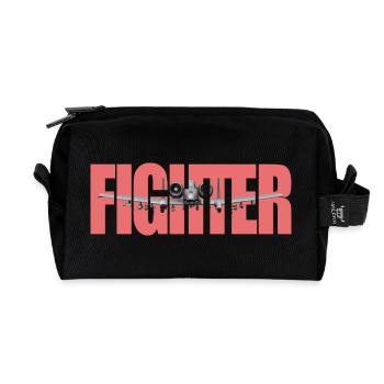 Fighter A-10 Thunderbolt II - Recycled Toiletry Zip Bag - black - Front