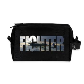 Fighter Spitfire - Recycled Toiletry Zip Bag - black - Front