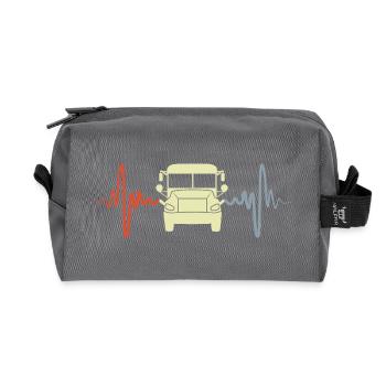 Oldtimer Bus EKG - Recycelte Kulturtasche - Anthrazit - Vorne