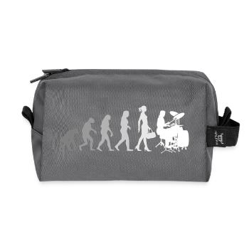 Evolution Schlagzeugerin Percussion Drummer - Recycelte Kulturtasche - Anthrazit - Vorne