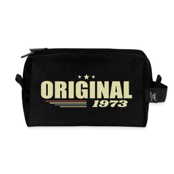 52. Geburtstag 52 Jahre Original 1973 - Recycelte Kulturtasche - Schwarz - Vorne