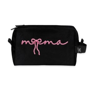 Mama Schleife - Recycelte Kulturtasche - Schwarz - Vorne