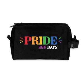 LGBT Pride Month - Pride 365 - Recycled Toiletry Zip Bag - black - Front