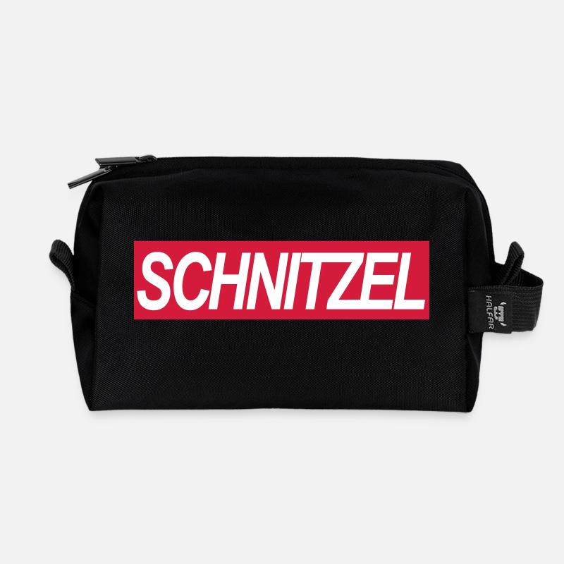 SCHNITZEL - Recycelte Kulturtasche - Schwarz