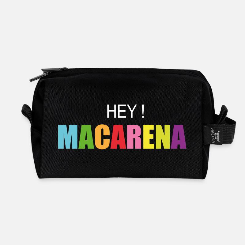 hey Macarena - Recycelte Kulturtasche - Schwarz