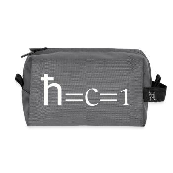 Unités naturelles - Trousse de toilette en tissu recyclé - anthracite - Devant