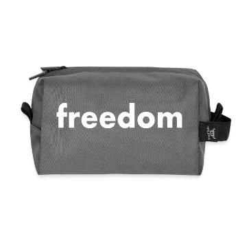 Freedom - Recycled Toiletry Zip Bag - anthracite - Front