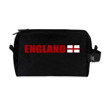 angleterre - Trousse de toilette en tissu recyclé - noir - Devant