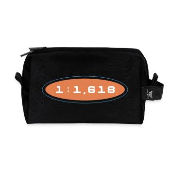 Goldener Schnitt Ratio - Recycelte Kulturtasche - Schwarz - Vorne