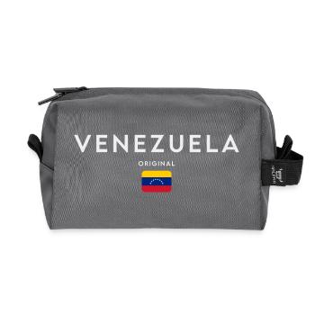 Flag of Venezuela, Venezuelan pride - Recycled Toiletry Zip Bag - anthracite - Front