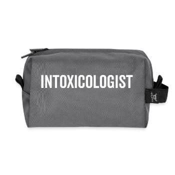 Intoxicologist - Recycled Toiletry Zip Bag - anthracite - Front