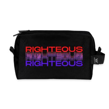 Vivid Righteousness Mesmerising Design - Recycled Toiletry Zip Bag - black - Front