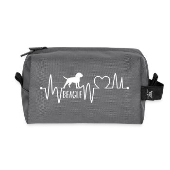 Father Team Dad - Recycled Toiletry Zip Bag - anthracite - Front
