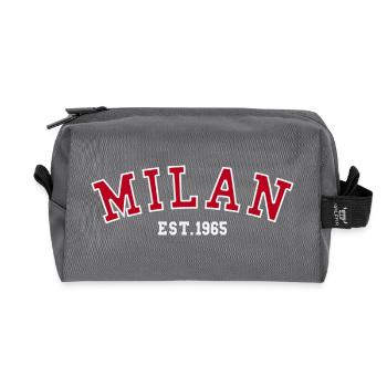 Milan_Est_1965 - Recycled Toiletry Zip Bag - anthracite - Front
