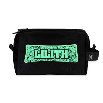 Nom de naissance Lilith - Trousse de toilette en tissu recyclé - noir - Devant