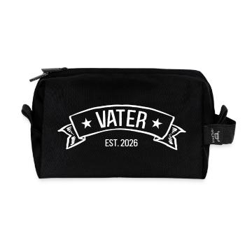 Dad Be Dad Future Dad New Dad New Dad - Recycled Toiletry Zip Bag - black - Front