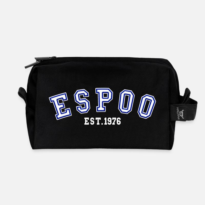 Espoo Est. 1976 - Recycled Toiletry Zip Bag - black