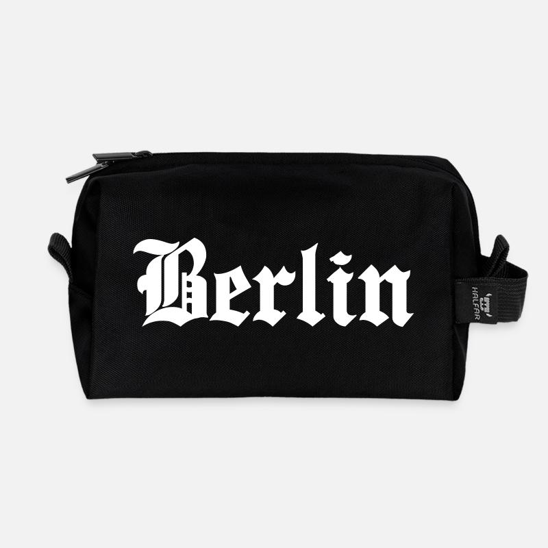Berlin - Recycled Toiletry Zip Bag - black